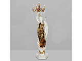 Katarina Gold & Ivory Floor Lamp  / HD-7941 - Ornate Home
