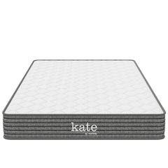Kate White 6" Narrow Twin Mattress - Ornate Home