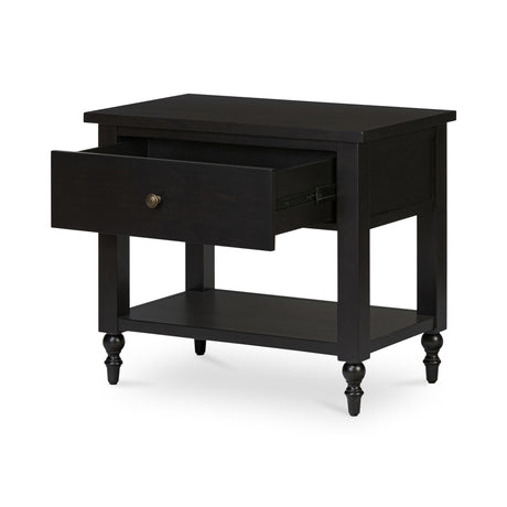 Katherine Black Nightstand - Ornate Home