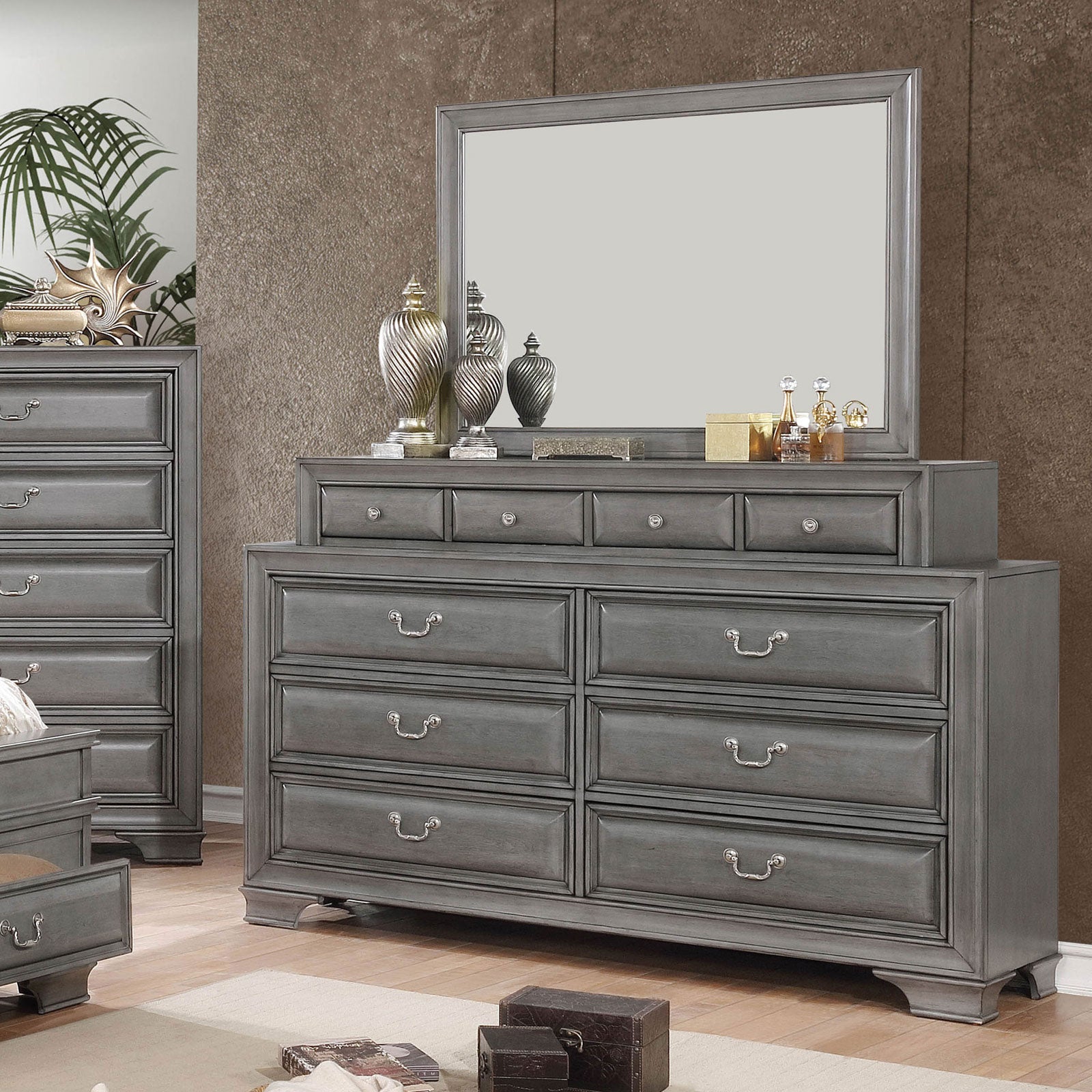 Katherine Gray 5 Pc. Queen Bedroom Set w/ 2NS - Ornate Home