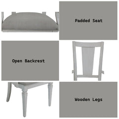 Katia Gray Arm Chair (Set Of 2) - Ornate Home