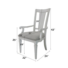 Katia Gray Arm Chair (Set Of 2) - Ornate Home