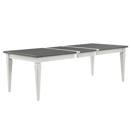 Katia Gray Dining Table W/Leaf - Ornate Home