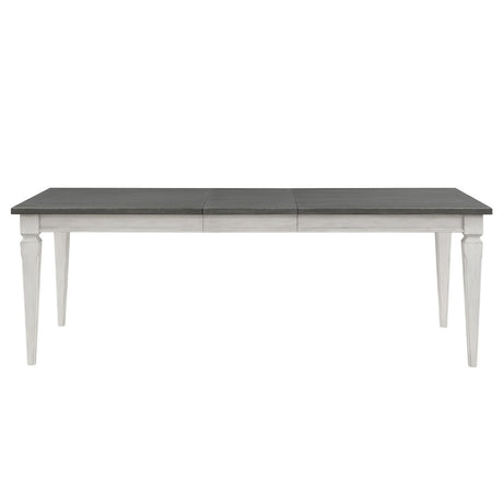 Katia Gray Dining Table W/Leaf - Ornate Home