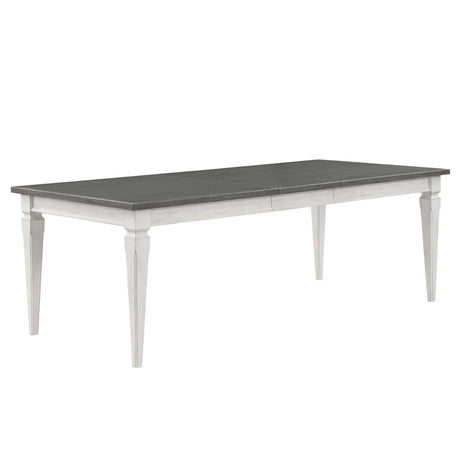 Katia Gray Dining Table W/Leaf - Ornate Home