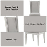 Katia Light Gray/Weathered White Hostess Chair (Set of 2) - Ornate Home