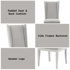 Katia Light Gray/Weathered White Hostess Chair (Set of 2) - Ornate Home