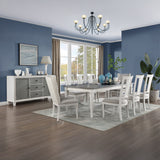 Katia Light Gray/Weathered White Hostess Chair (Set of 2) - Ornate Home