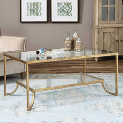 Katina Gold Leaf Coffee Table - Ornate Home
