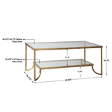 Katina Gold Leaf Coffee Table - Ornate Home