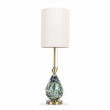Katipunan Aqua Gold Metallic Brass Table Lamp - Ornate Home