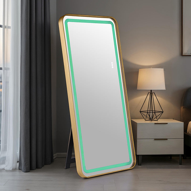 Katlyn Gold Floor Mirror - Ornate Home