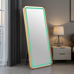 Katlyn Gold Floor Mirror - Ornate Home