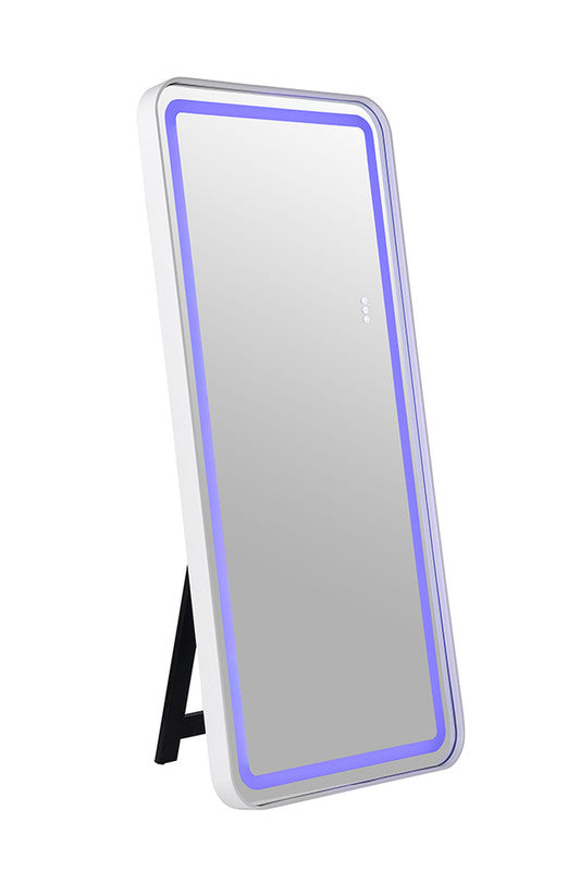 Katlyn White Floor Mirror - Ornate Home