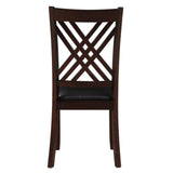 Katrien Side Chair in Black and Espresso (Set of 2) - Ornate Home