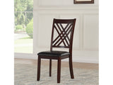 Katrien Side Chair in Black and Espresso (Set of 2) - Ornate Home