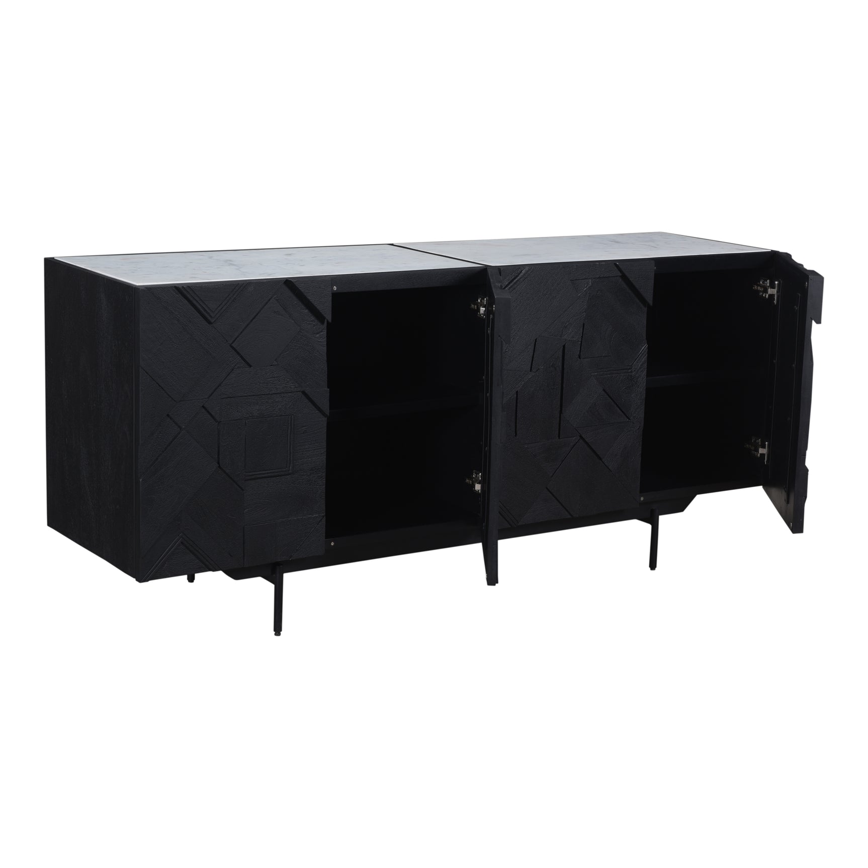 Kattan Black Sideboard - Ornate Home