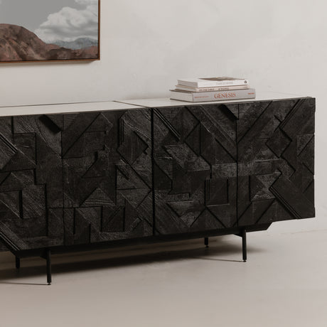 Kattan Black Sideboard - Ornate Home
