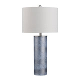 Katz Blue/Oatmeal Cylinder Table Lamp (Set of 2) - Ornate Home