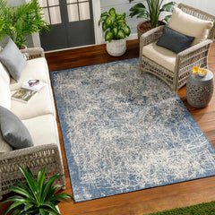 Katz Blue Outdoor Area Rug - Clearance - Ornate Home