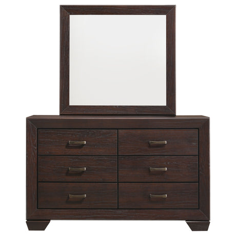 Kauffman Dark Cocoa Dresser and Mirror - Ornate Home