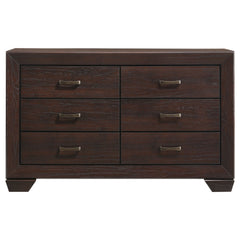 Kauffman Dark Cocoa Queen Bedroom Set with Storage Bed - Ornate Home