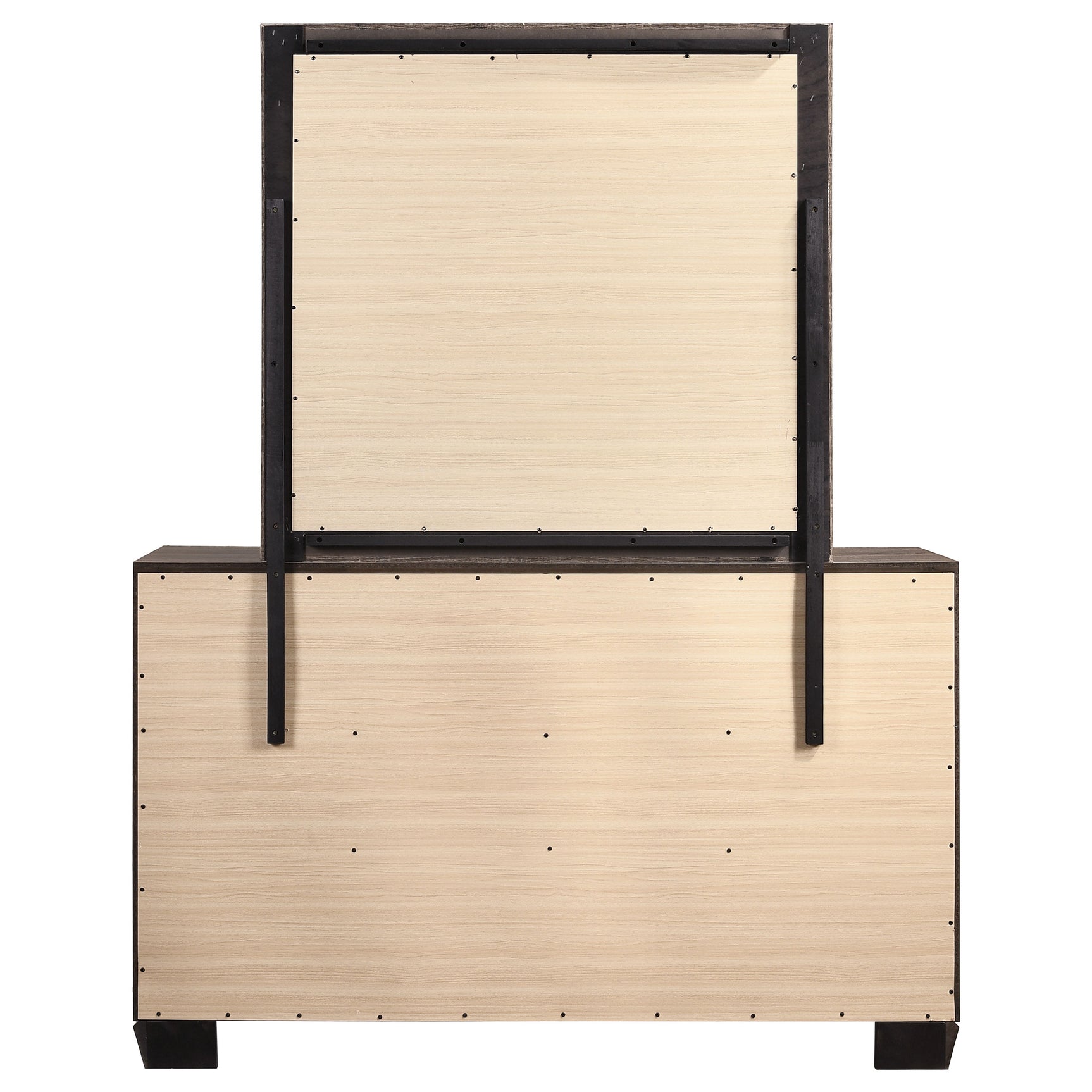 Kauffman Washed Taupe Dresser and Mirror - Ornate Home