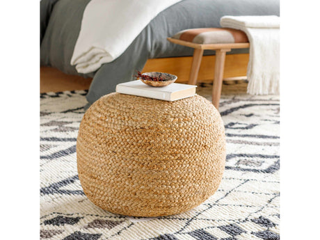 Kaumakani Jute Pouf - Ornate Home