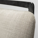 Kavalan Beige/Gray Upholstered Seat Metal Frame Bar Stool - Ornate Home