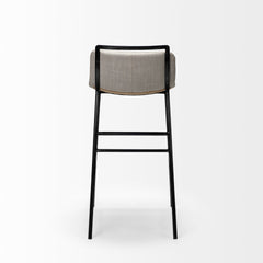 Kavalan Beige/Gray Upholstered Seat Metal Frame Counter Stool - Ornate Home
