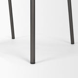 Kavalan Ebony/Black Leather Seat Metal Frame Bar Stool - Ornate Home