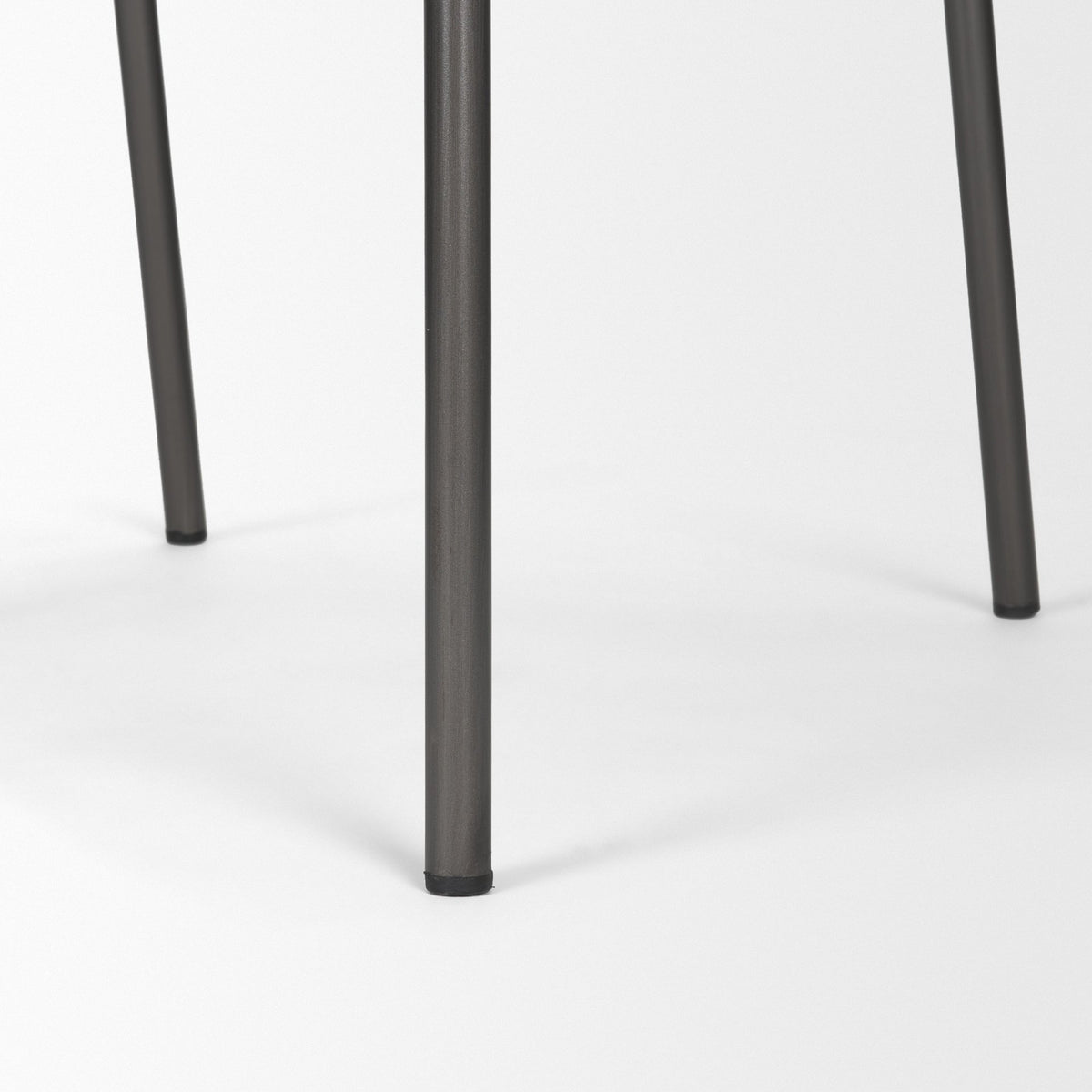Kavalan Ebony/Black Leather Seat Metal Frame Bar Stool - Ornate Home