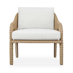 Kavali Woodtone Outdoor Wicker Lounge Chair - Ornate Home