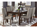 Kavanaugh Dark Brown/Gray 7-Piece Dining Table Set - Ornate Home
