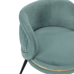 Kaya Dining Chair in Mint Green - Ornate Home