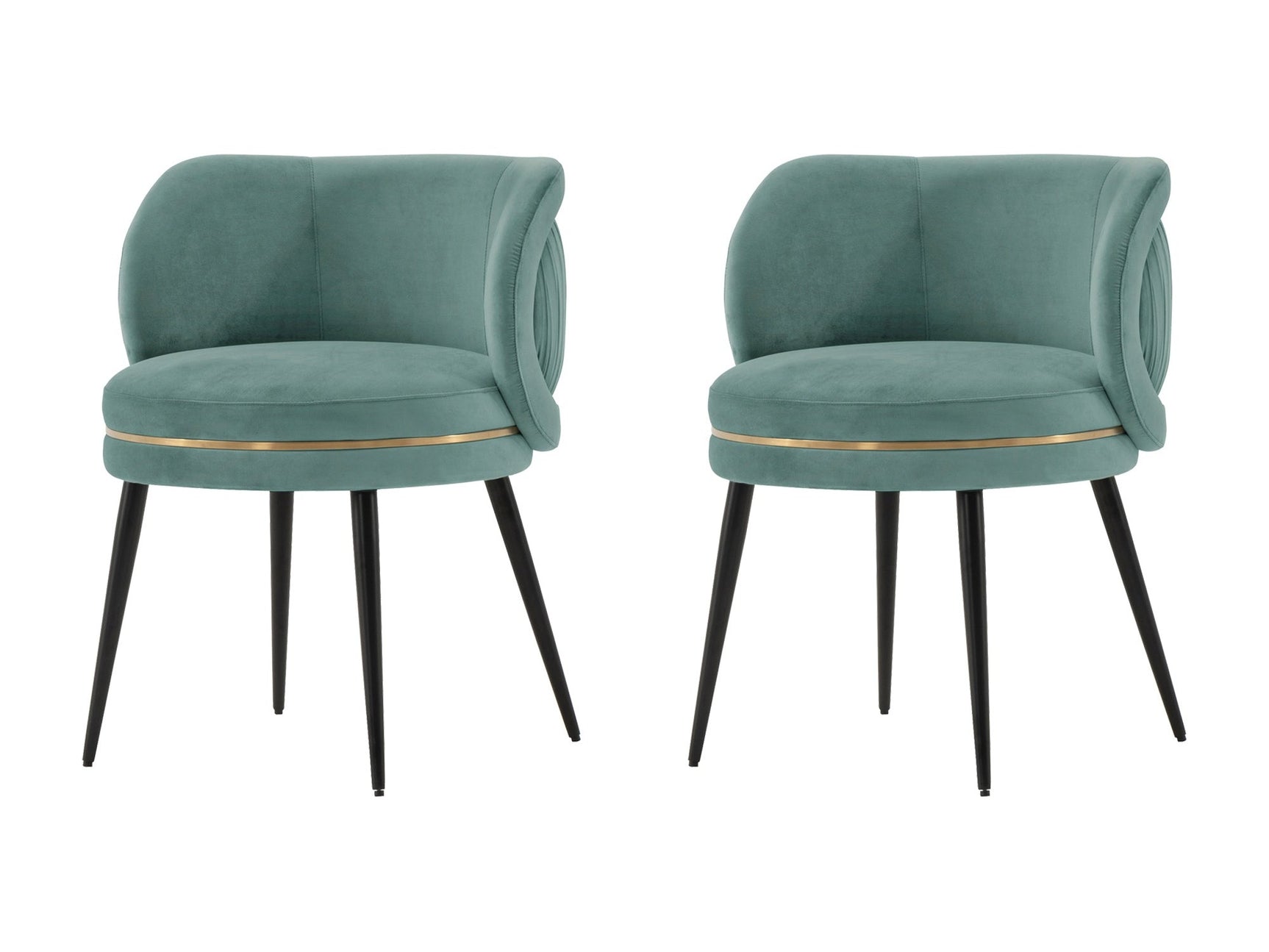 Kaya Dining Chair in Mint Green (set of 2) - Ornate Home