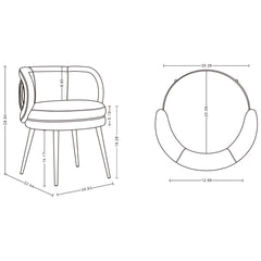 Kaya Dining Chair in Mint Green (set of 2) - Ornate Home