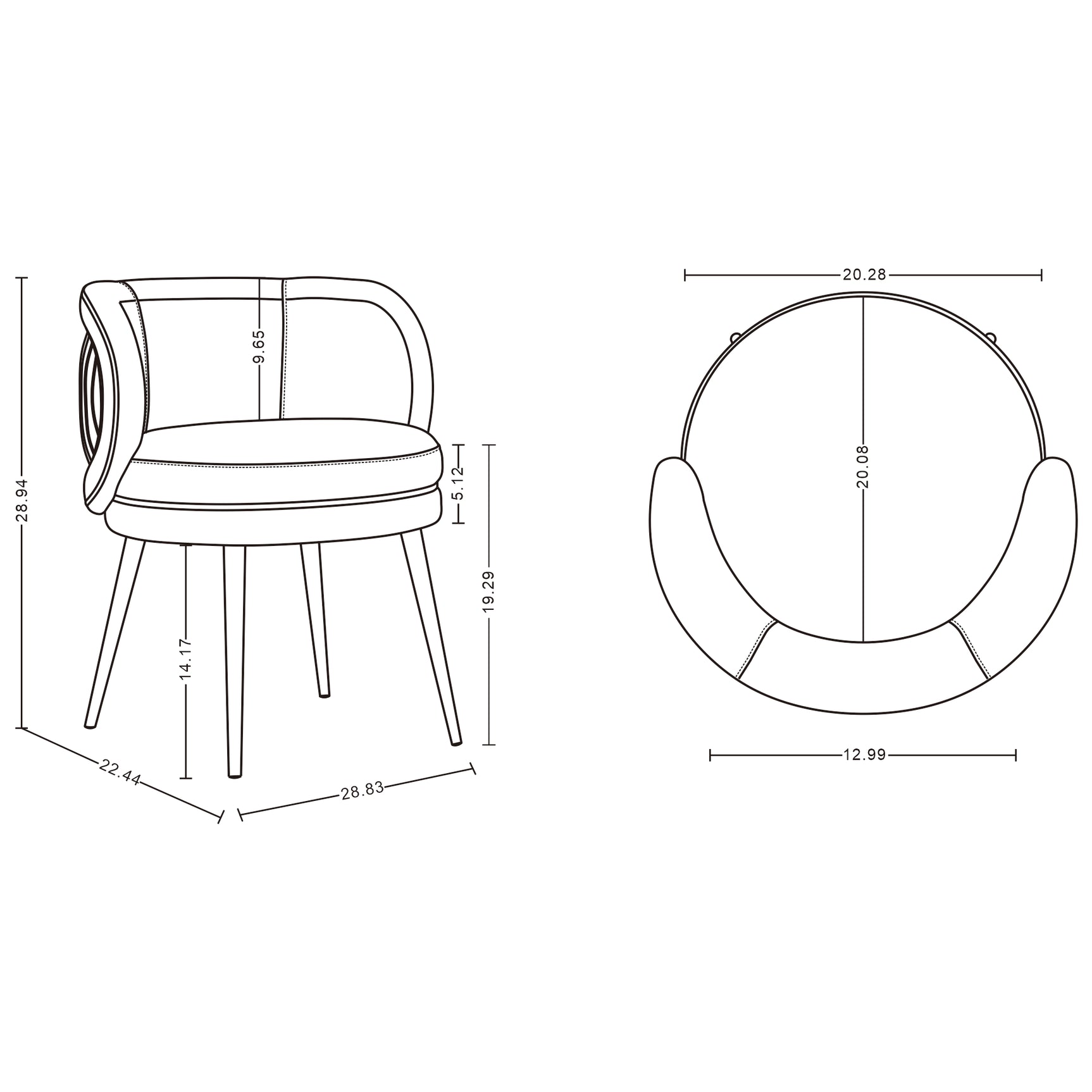 Kaya Dining Chair in Nude - Ornate Home