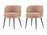 Kaya Dining Chair in Nude (set of 2) - Ornate Home