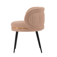 Kaya Dining Chair in Nude (set of 2) - Ornate Home