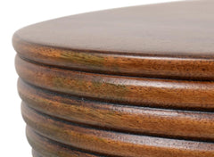 Kayan Brown Wood End Table - Ornate Home