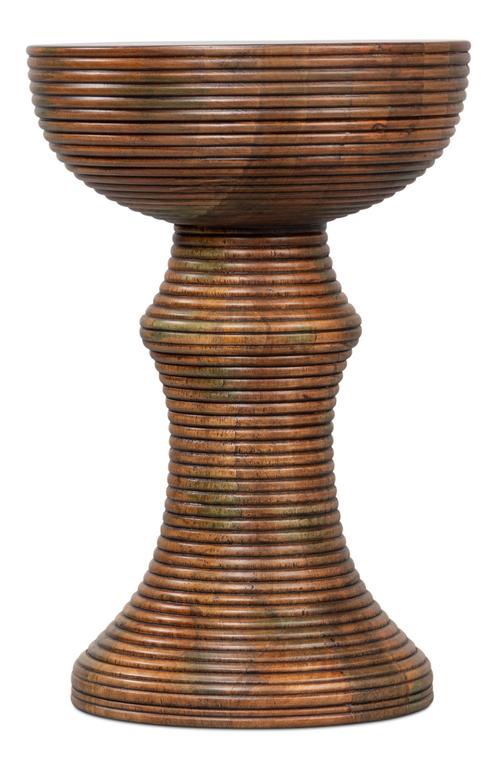 Kayan Brown Wood End Table - Ornate Home