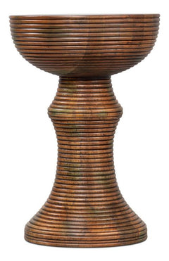 Kayan Brown Wood End Table - Ornate Home