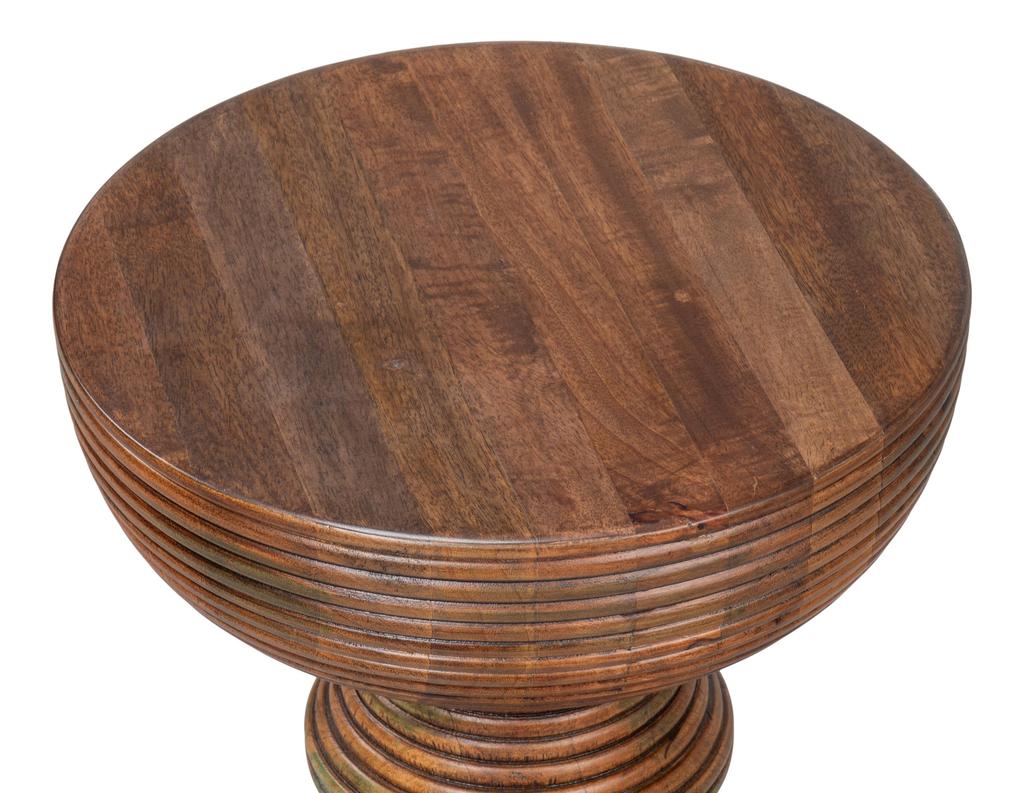Kayan Brown Wood End Table - Ornate Home
