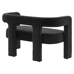 Kayla Black Boucle Upholstered Loveseat - Ornate Home