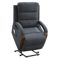 Kayla Gray Power Recliner w/Lift & Heating & Massage - Ornate Home