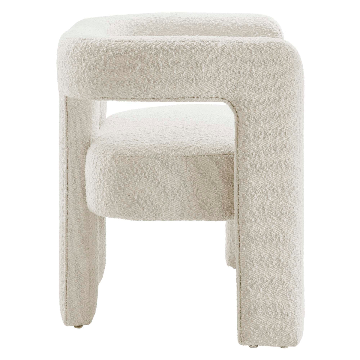 Kayla Ivory Boucle Upholstered Loveseat - Ornate Home