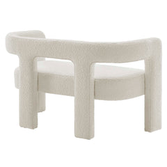 Kayla Ivory Boucle Upholstered Loveseat - Ornate Home