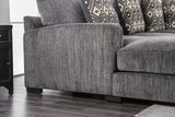 Kaylee Gray U-Shaped Sectional w/ Ottoman Right Chaise - Ornate Home