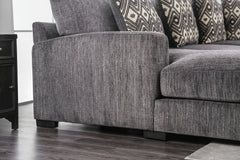 Kaylee Gray U-Shaped Sectional w/ Ottoman Right Chaise - Ornate Home